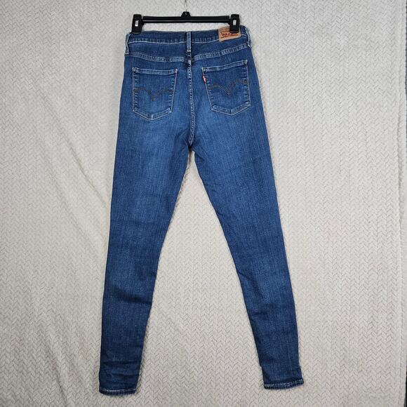 Levi’s 720 High Rise Super Skinny Women’s Jeans Size 29 Blue Stretch Denim Y2K - Picture 7 of 12